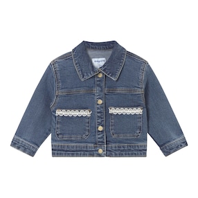 Veste en jean avec dentelle