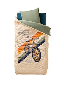 Bettwäsche-Set mit Recycling-Baumwolle BMX Kinder