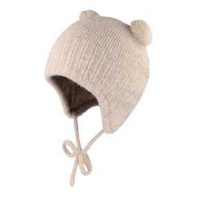 Winter-Strickmütze mit Bommel