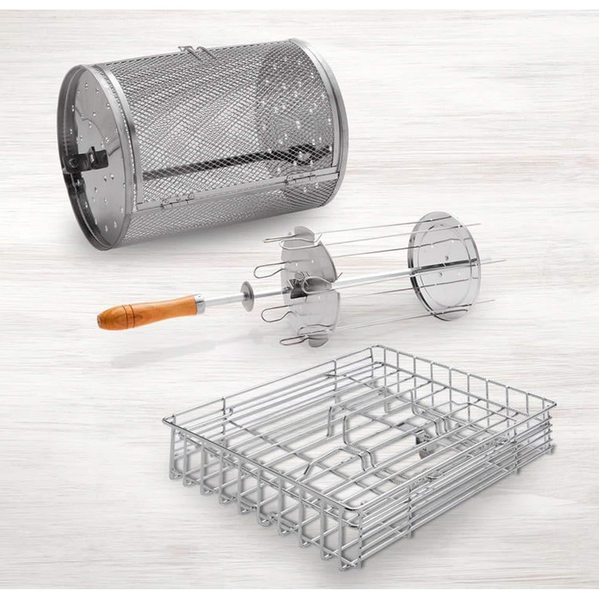 Livington Rotisserie Chef Zubehörset – Edelstahl – 3-teilig