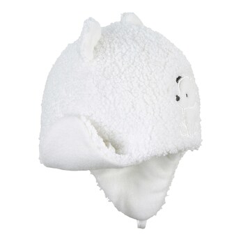 Plüschmütze mit Ohren Eisbär