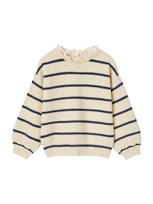 Mädchen Pullover mit Volantkragen Geschwister-Capsule