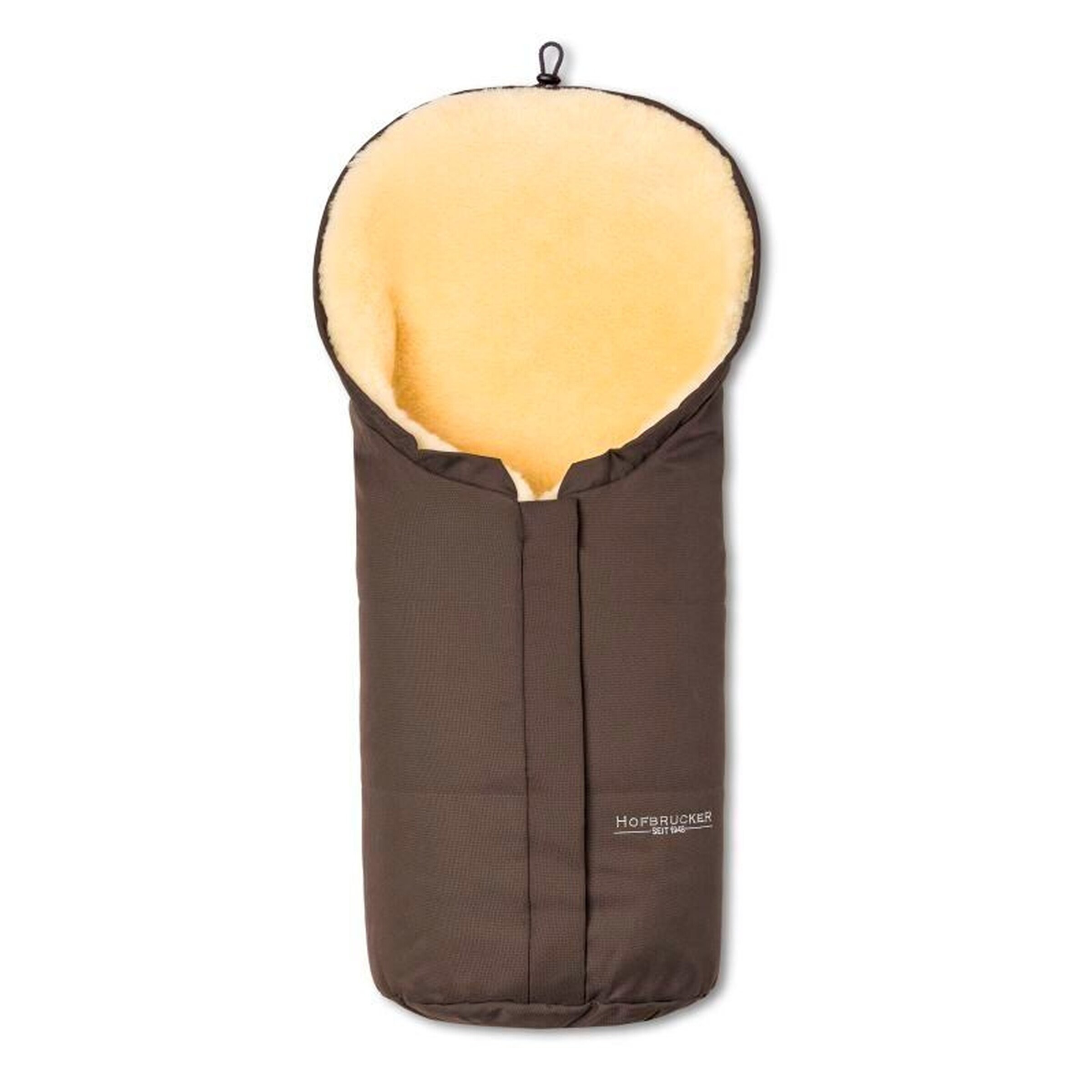 Hofbrucker Kinderwagen Lammfell-Fußsack für Babywanne Eskimo braun