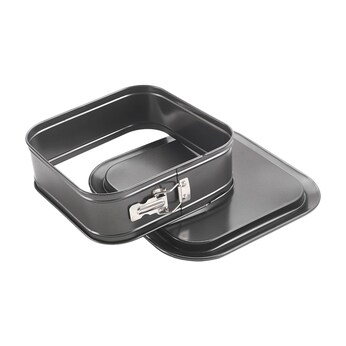 Moule à Charnières KAISER En Acier Inoxydable Transparent 28 Cm - Fond Plat Pour Pâtisserie Et Gâteaux