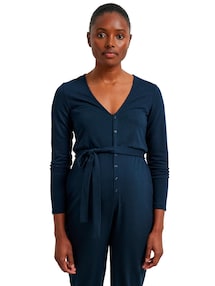 Umstands-Overall aus Sweatware für Schwangerschaft und Stillzeit