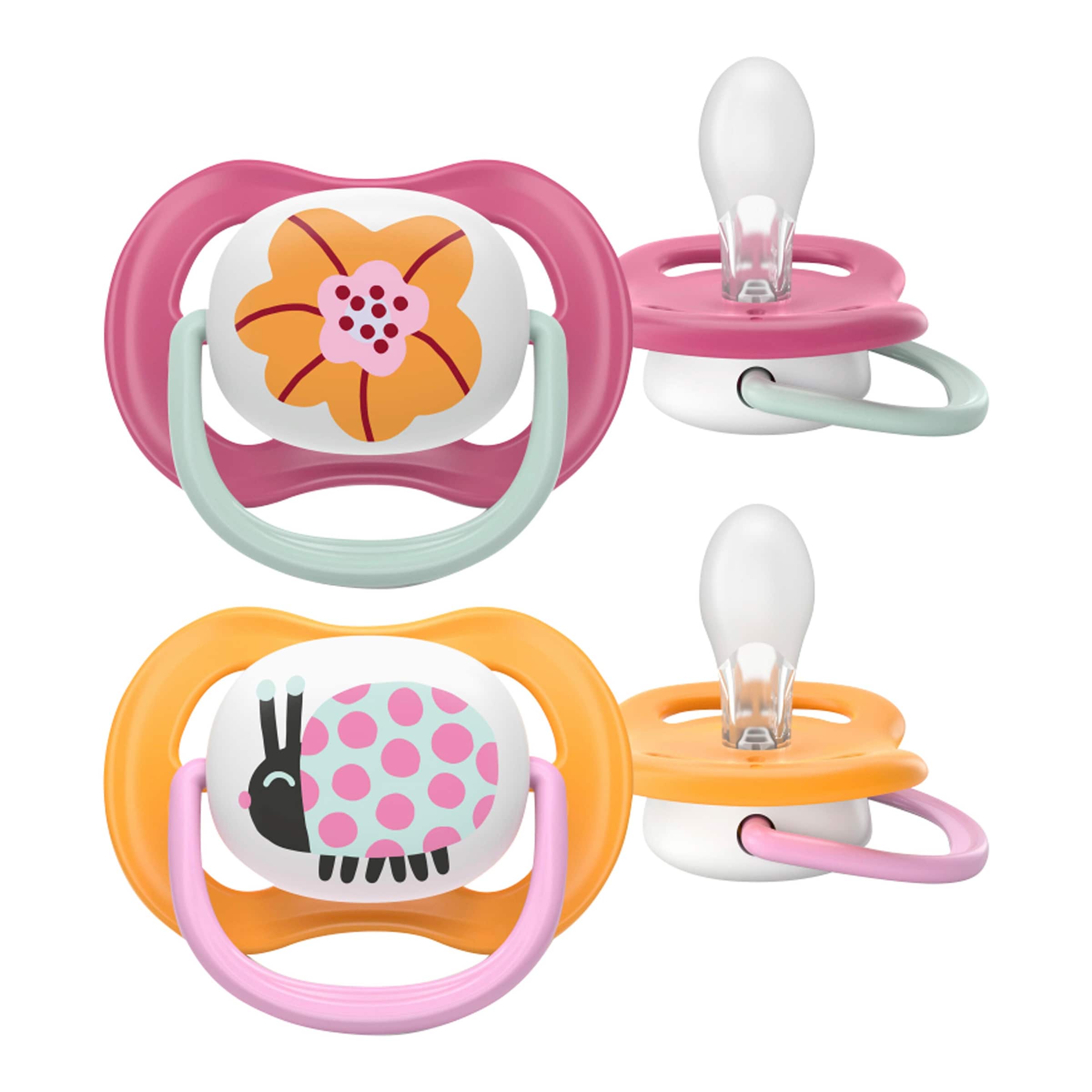 Philips Avent 2er-Pack Schnuller ultra air happy, 6-18M