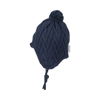 Wintermütze Strick Bommel