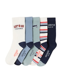 5er-Pack Socken SKATEBOARD, Kinder