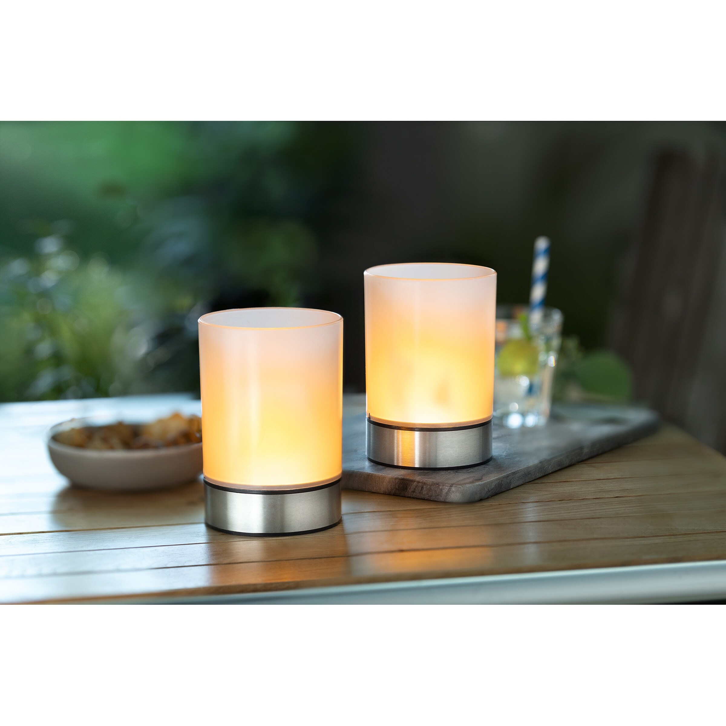 Solar-Windlicht „Premium“, 2 Stück