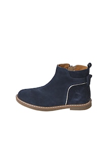Mädchen Leder-Boots mit Zierschleife