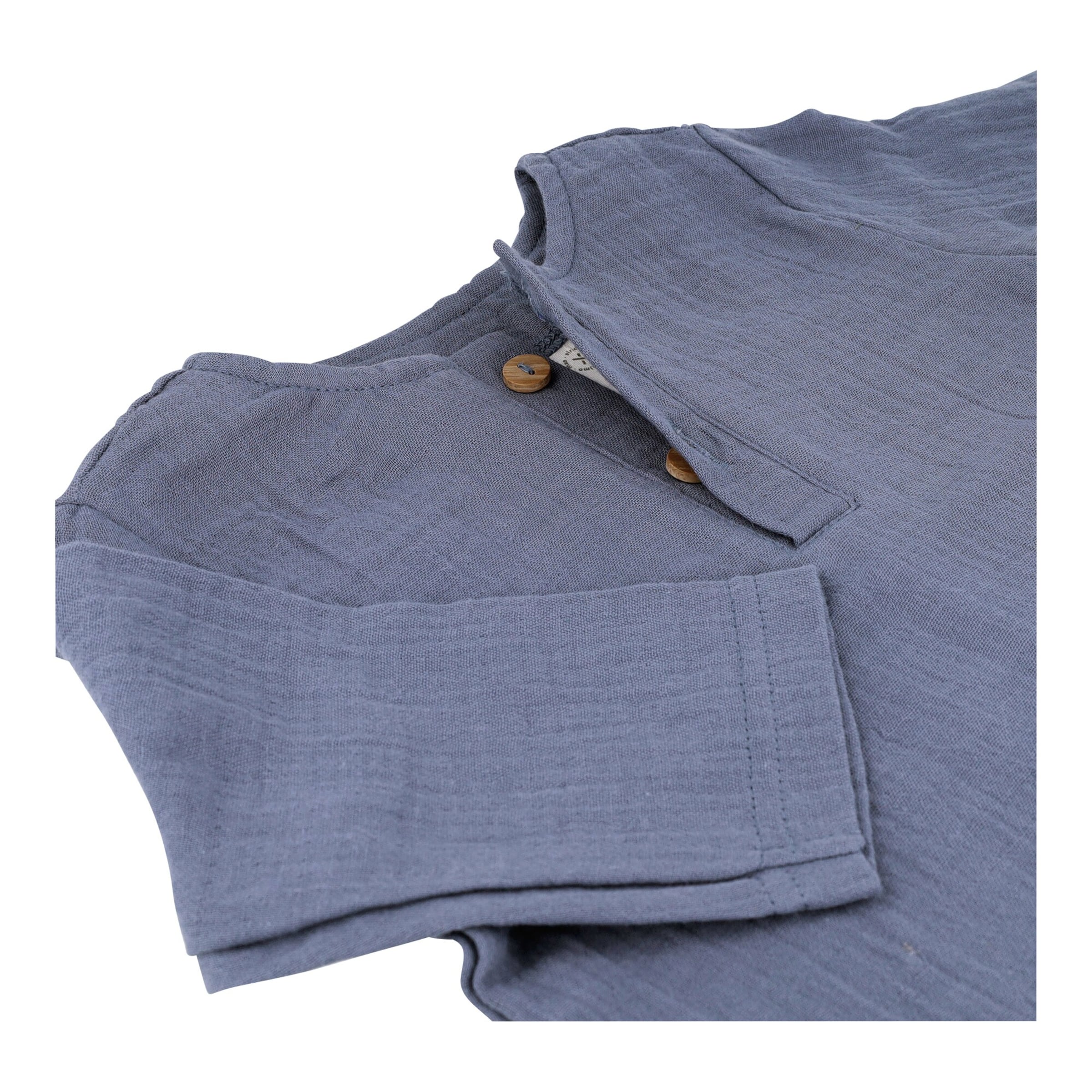 Musselin-Shirt langarm