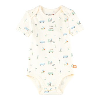 3er-Pack Bodys kurzarm Strand Ringel