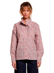 Damen Bluse mit Rüschenkragen, Bio-Baumwolle Mama-Tochter-Capsule BLUMIG