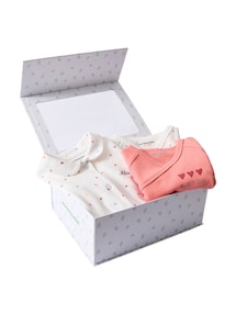 Bio-Kollektion: Baby-Set für Neugeborene mit Herzen, 3 Teile