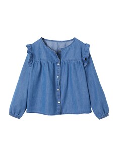 Mädchen Jeansbluse mit Volants