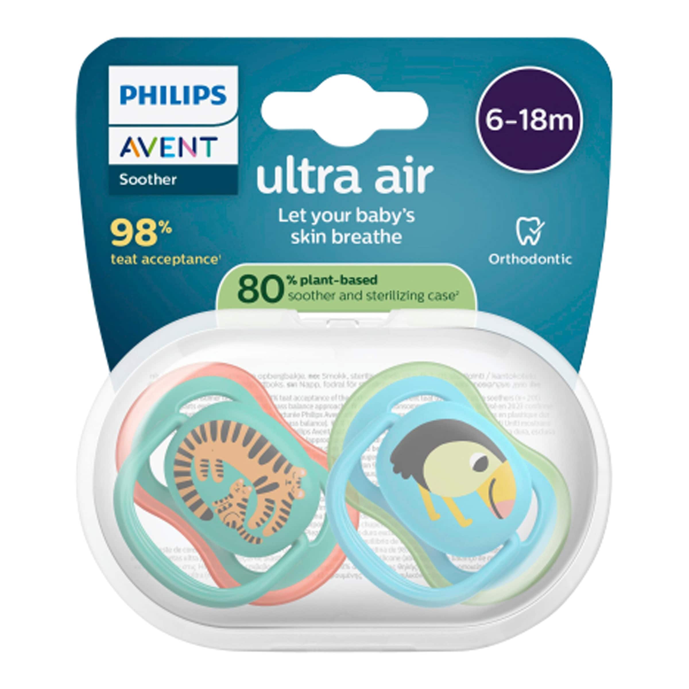 Philips Avent 2er-Pack Schnuller ultra air, 6-18M