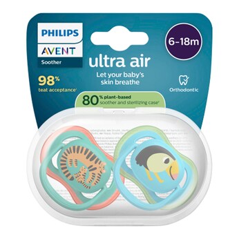 2er-Pack Schnuller ultra air, 6-18M