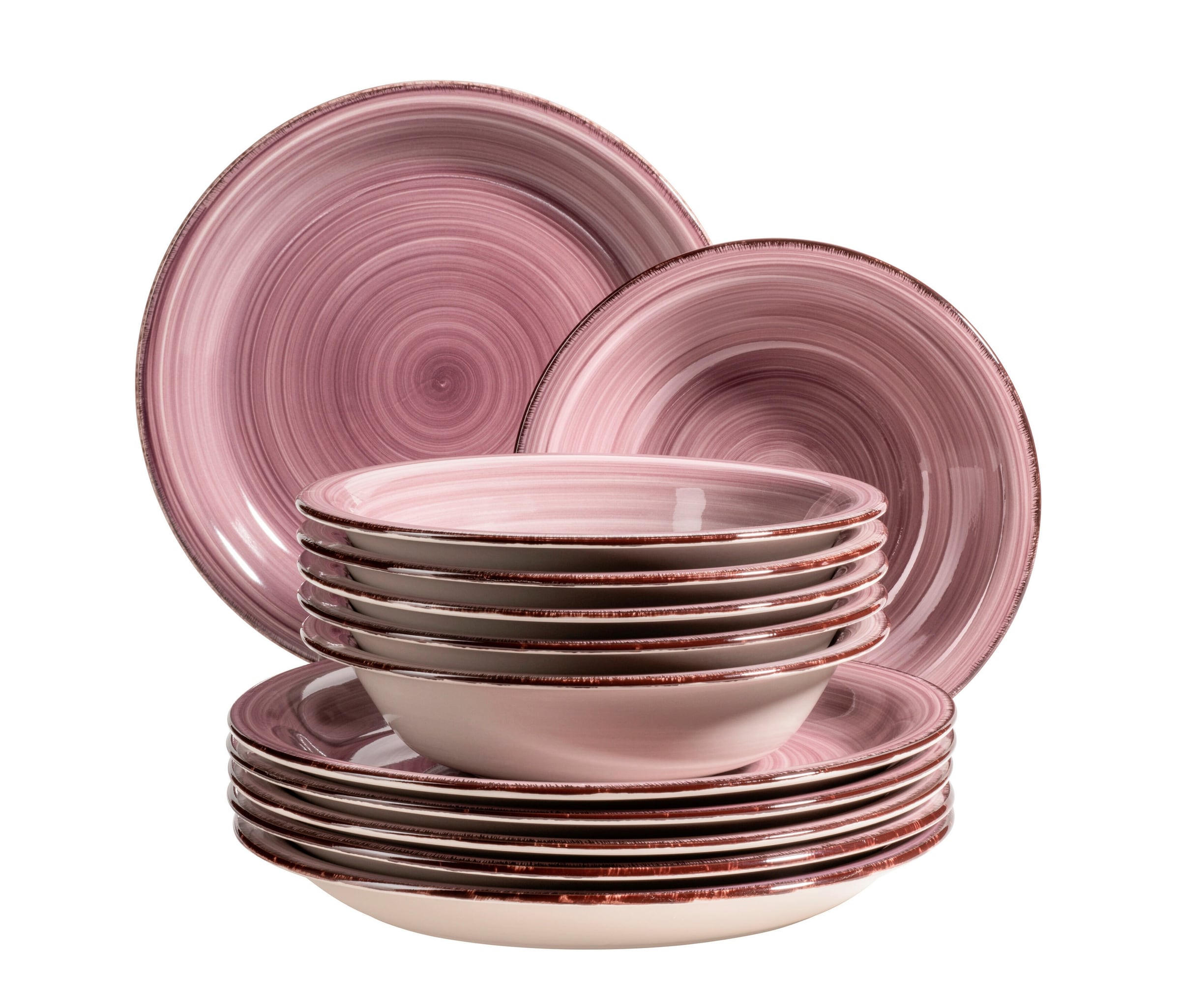 Teller-Set, Steingut Lumaca