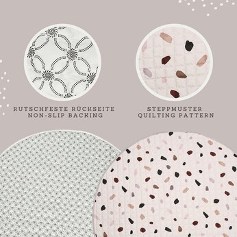 Krabbeldecke XXL gesteppt 150 cm