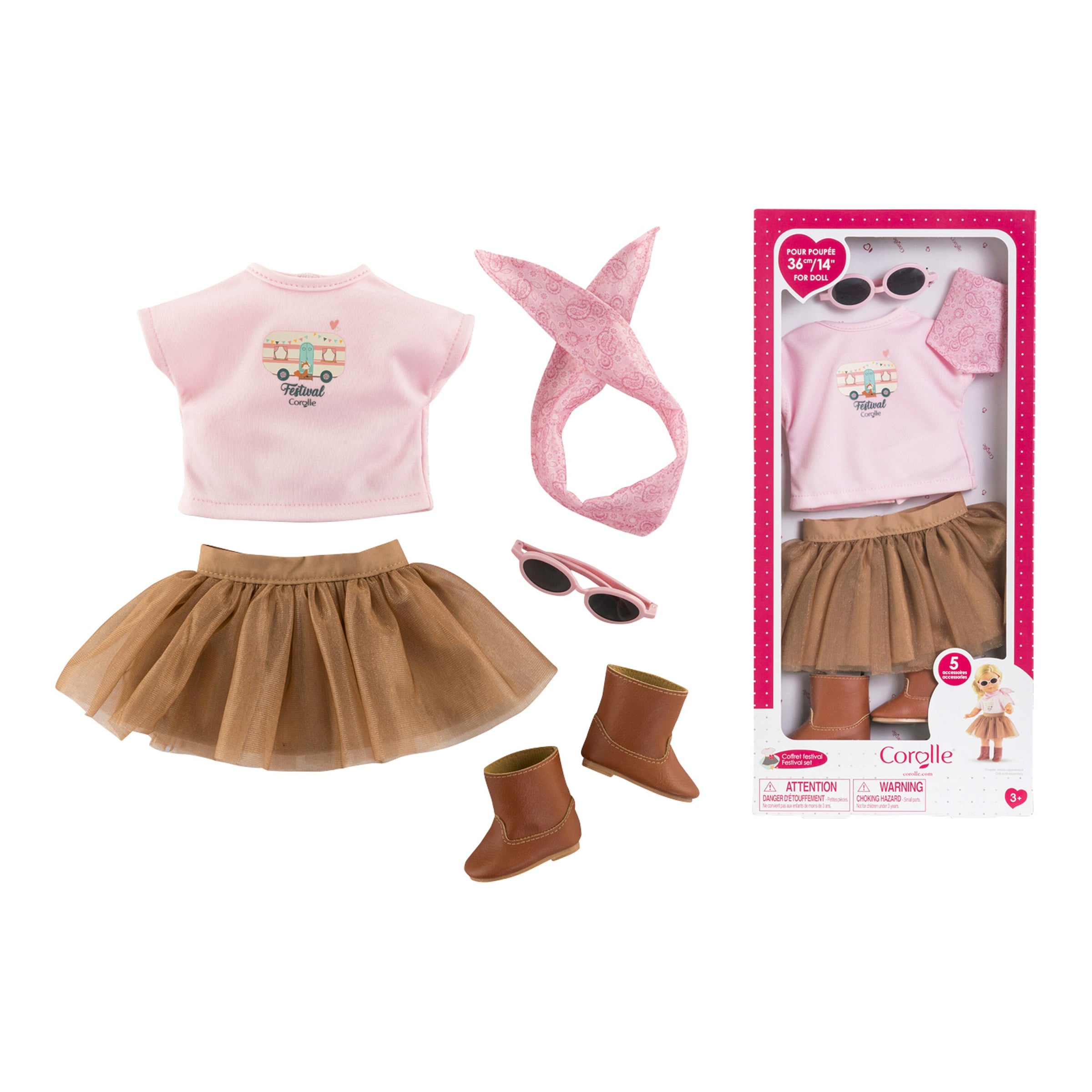 Puppen Outfit Festival Set