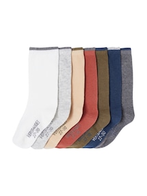 7er-Pack Jungen Socken, zweifarbig BASIC
