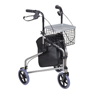 Dreirad Rollator mit Korb, Tasche und Tablett - AT51027