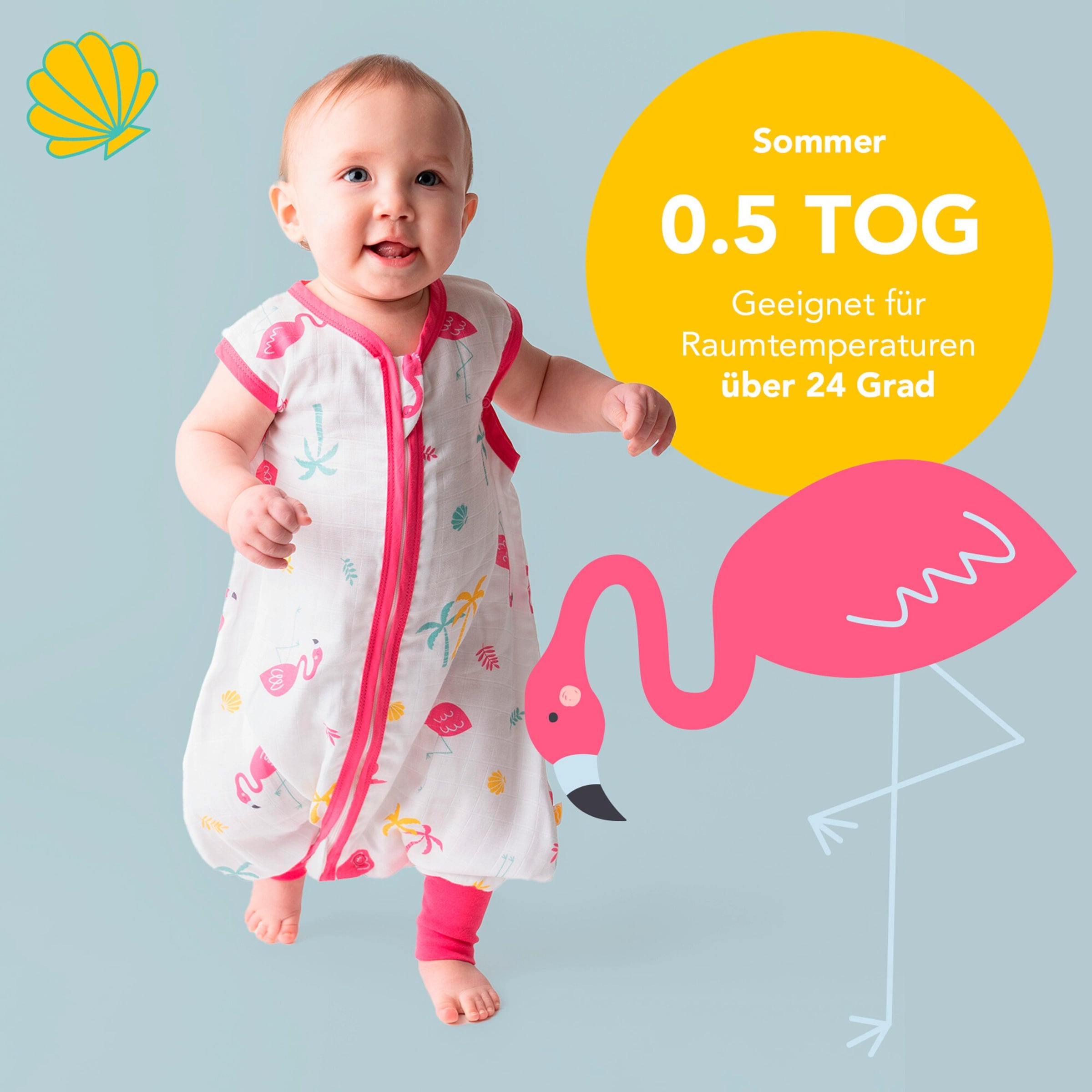 Schlummersack Schlafsack mit Füßen 0.5 Tog