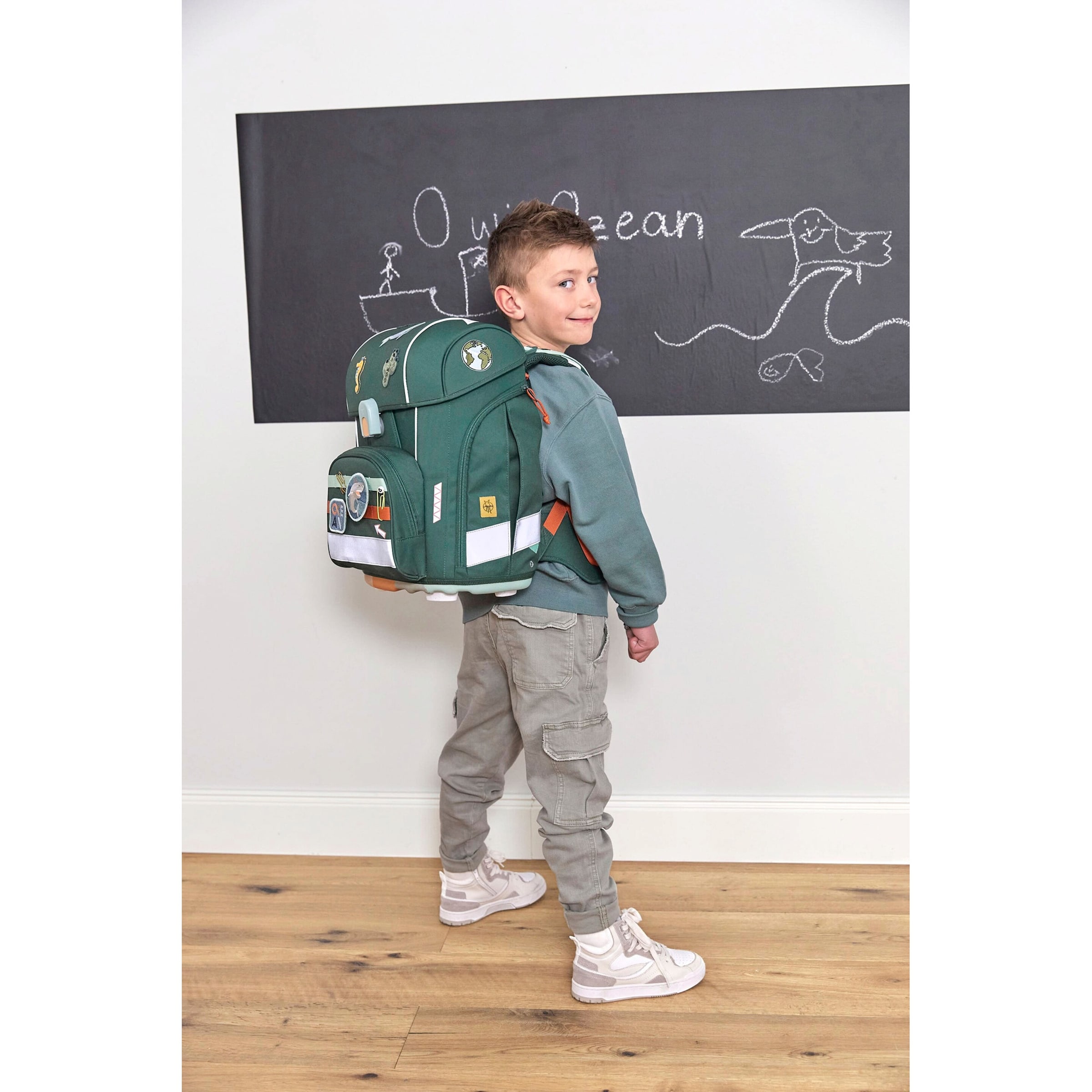79% Rabatt! Lässig Schulranzen-Set Boxy Unique 7-tlg.