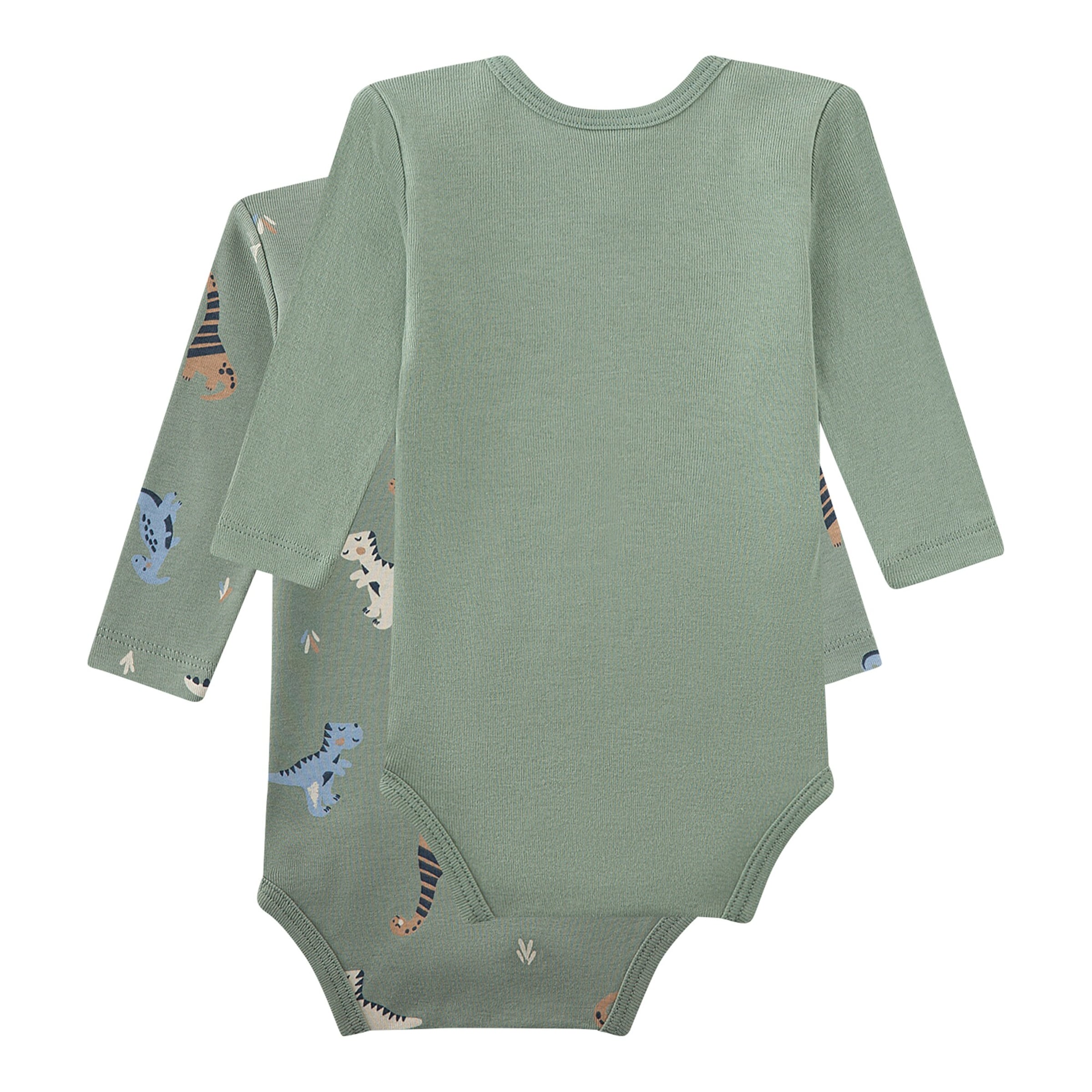 Sanetta 2er-Pack Bodys langarm Dinos