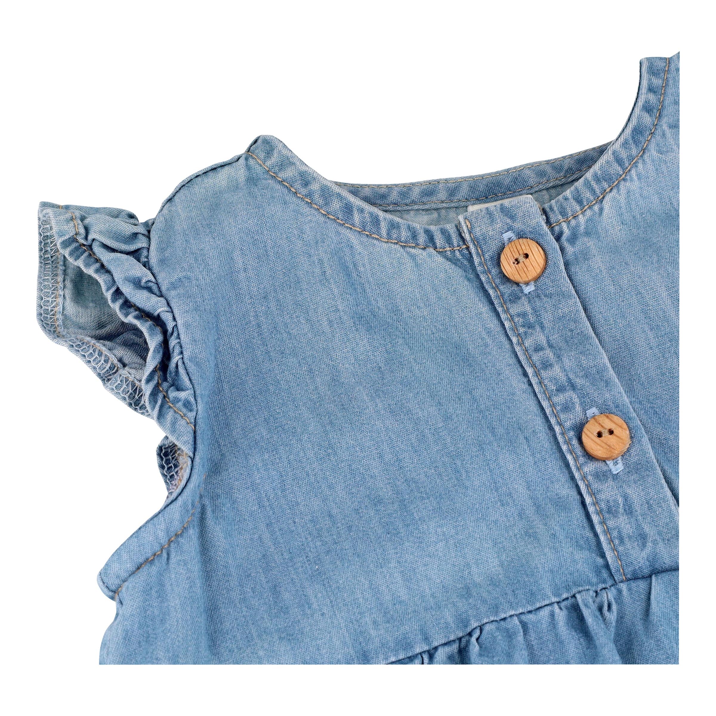 Kleid mit Flügelarm Denimoptik