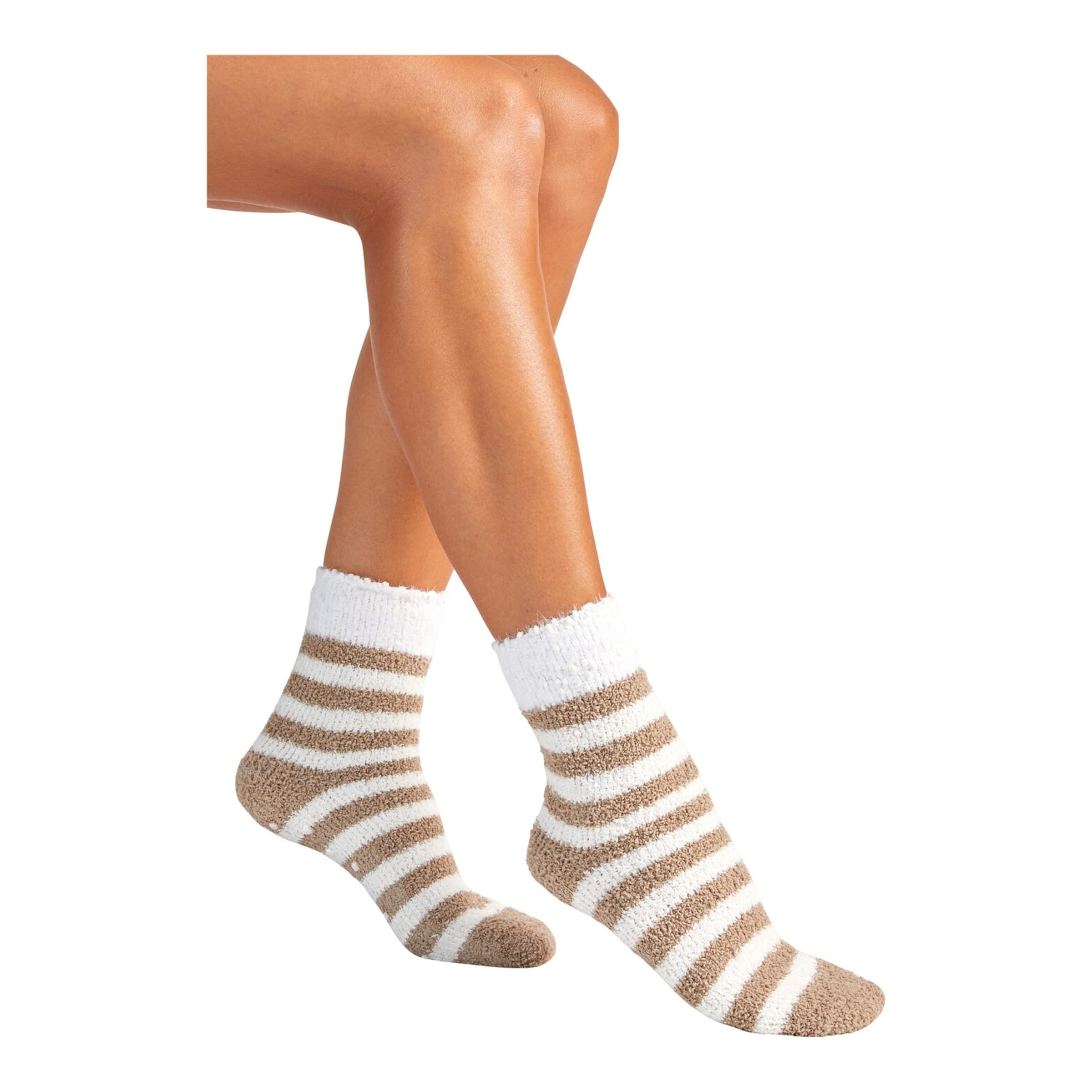 Chaussettes douillettes ABS Rayures Maison Confort