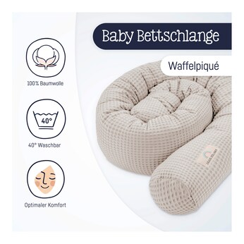 Bettschlange Waffelpiqué 180 cm