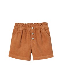 Mädchen Paperbag-Shorts aus Cord