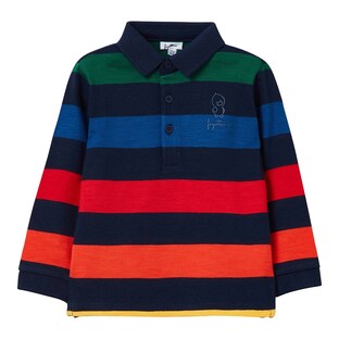 Poloshirt langarm Streifen