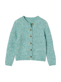 Flauschige Mädchen Strickjacke