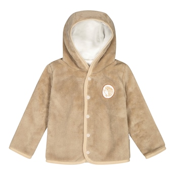 Plüschjacke mit Kapuze