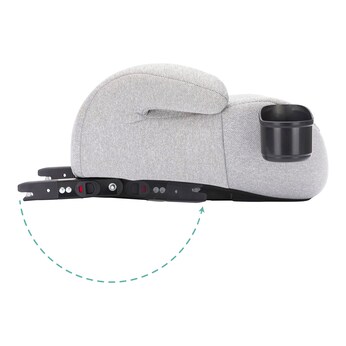 Sitzerhöhung mit Isofix i-size schwarz