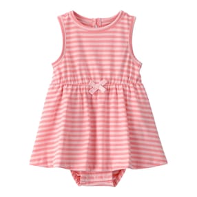 Robe-body sans manches rayures