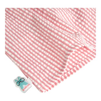 Seersucker-Kleid Flügelarm Ringel