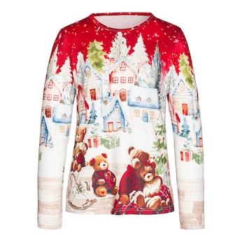 Haut femme «Oursons de Noël»