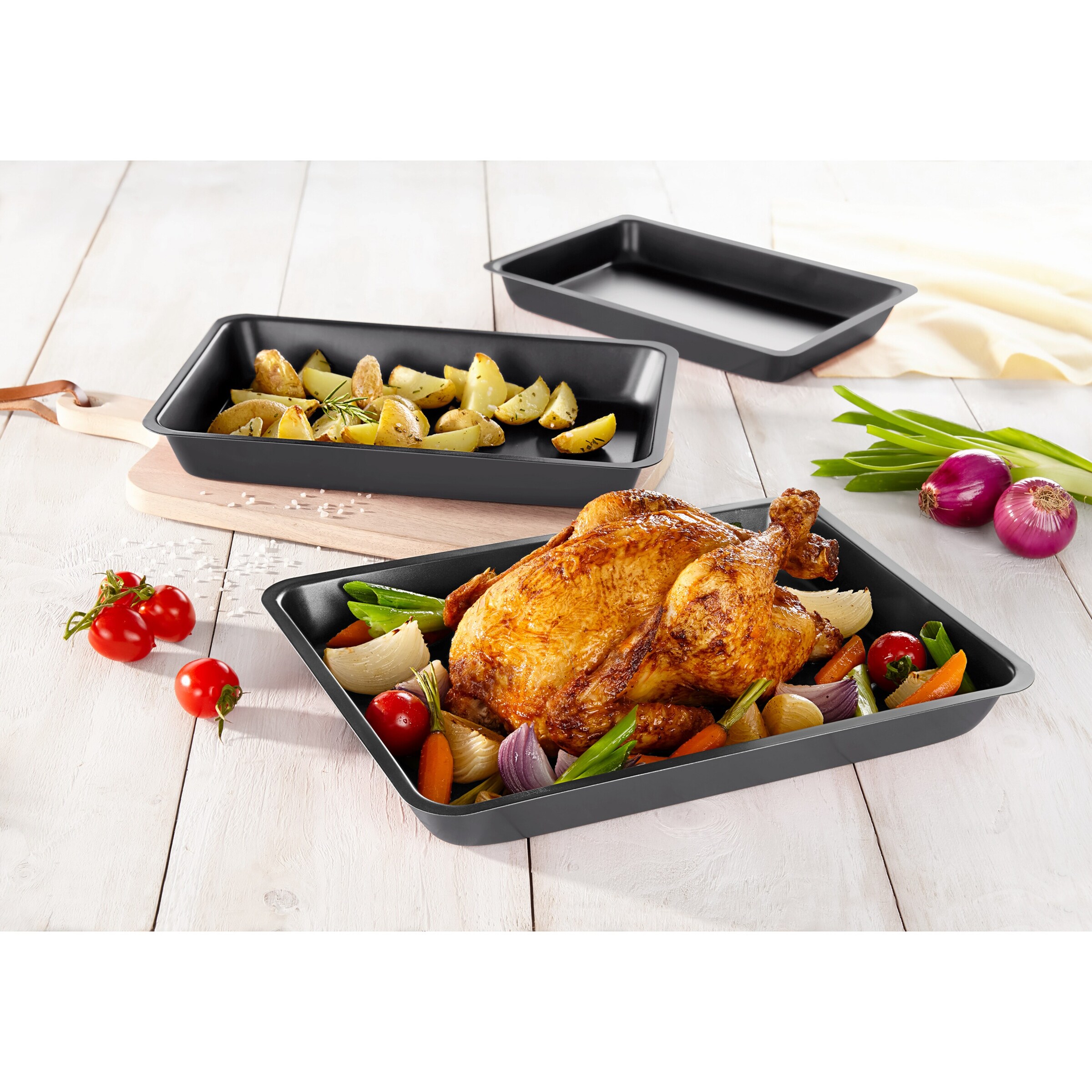 Back- und Auflaufformen, 3 Stück