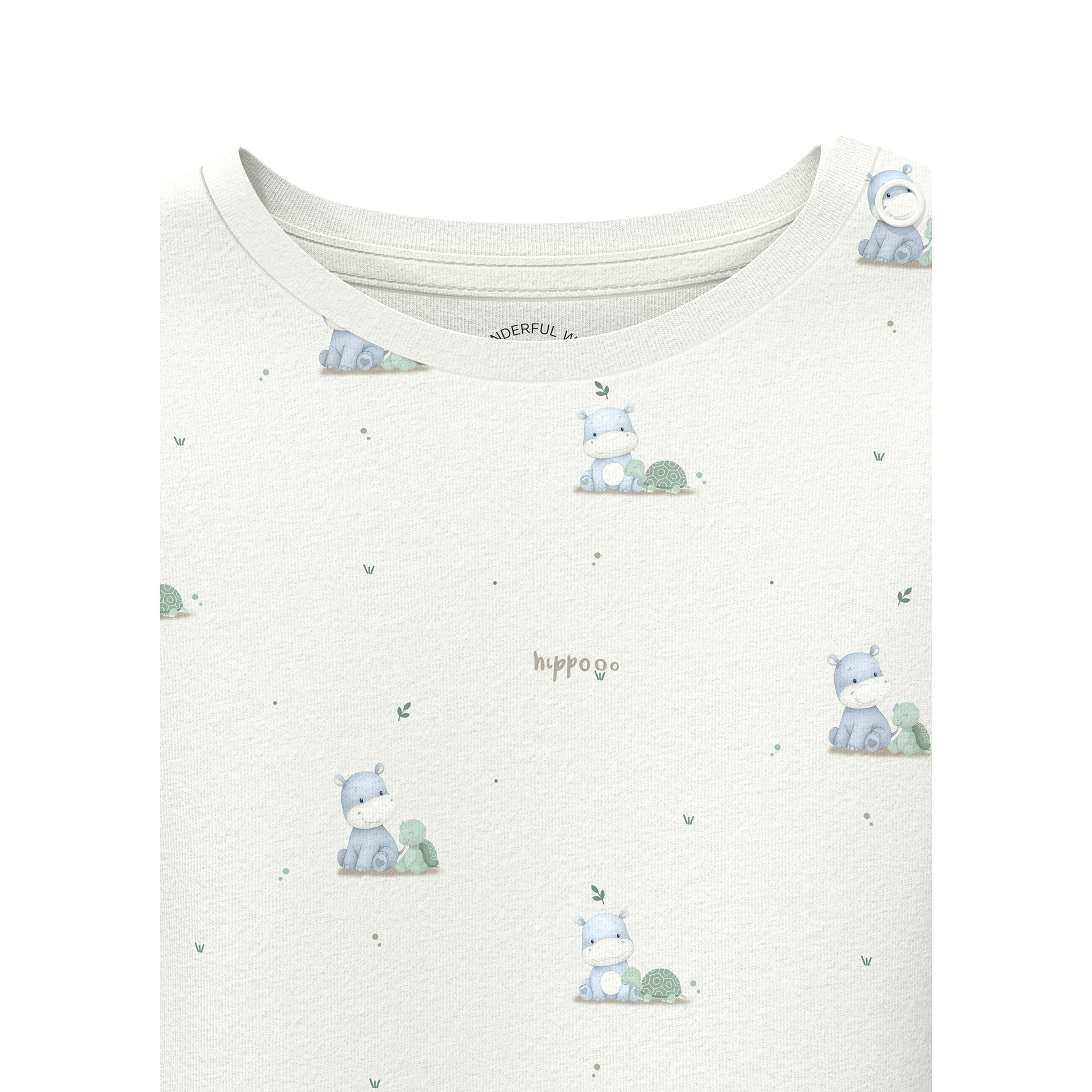 Shirt langarm Hippo Schildkröte