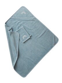 Baby Kapuzenbadetuch & Waschhandschuh
