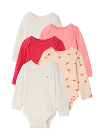 Langarmbodys 5er-Pack Baby Mädchen