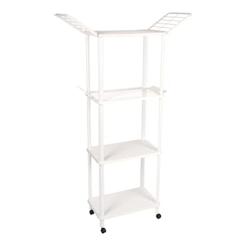 Étagère de salle de bain avec séchoir à linge