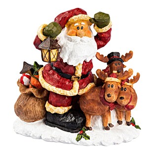 Le père Noël et ses rennes