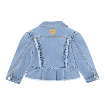 Jeansjacke Volant