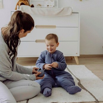 Winter-Sleepoverall Essential mit abnehmbaren Ärmeln und Umschlag-Füßchen 3.5 TOG