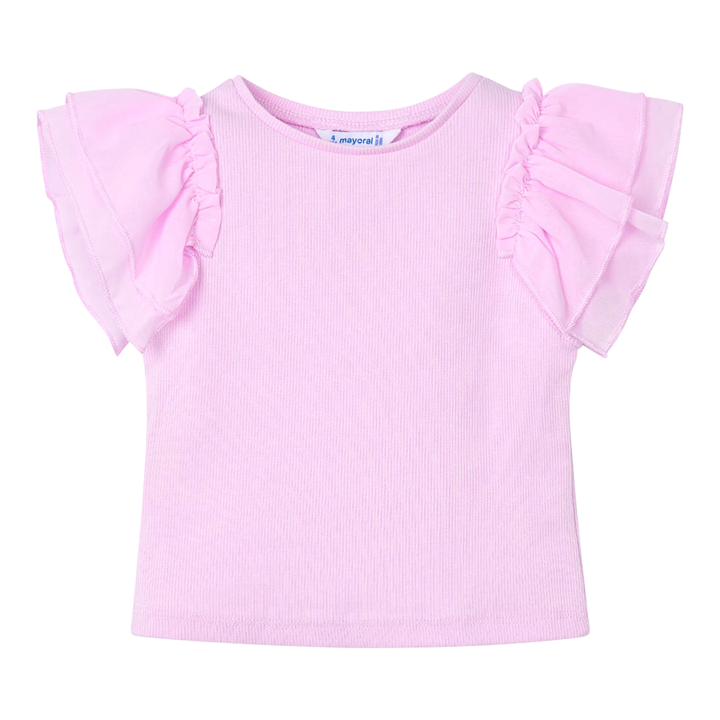 Mayoral T-Shirt Rüschen Rippqualität