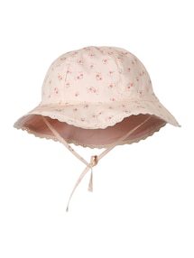 Mädchen Baby Sonnenhut mit kleinen Blumen